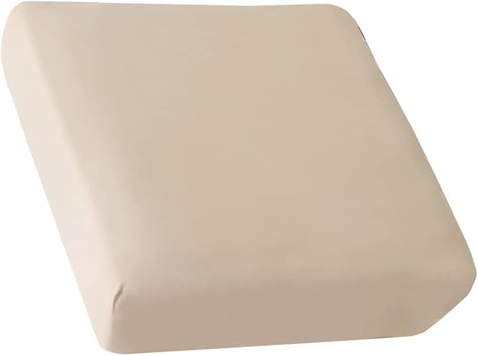 HOOBUY Waterproof Couch Cushion Cover 1pc Stretch Sofa Slipcovers Furniture Protector with Elastic Suitable for Armchair, Loveseat,3&4 Seater Sofa (1, Beige)