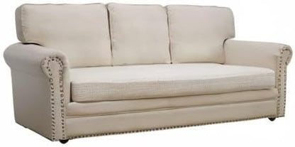 Eismodra Couch Covers for 3 Cushion Couch Sofa Magic Stretch Sofa Slipcover for Dogs Pet L Shape 2 Seat Replacement Furniture Protector,Cream White Length 65-78 inches(Only 1 Piece)
