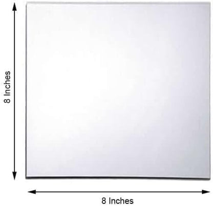Efavormart 8" Square Glass Mirror Wedding Party Table Decorations Centerpieces - 6 PCS