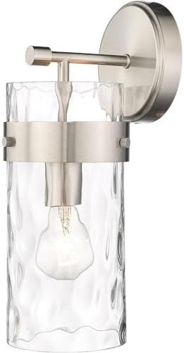 Z-Lite 3035-1SS-BN Fontaine Wall Sconce, 1-Light 60 Watts, Brushed Nickel
