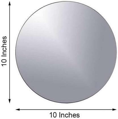 Efavormart 10" Round Glass Mirror Wedding Party Table Decorations Centerpieces - 6 PCS