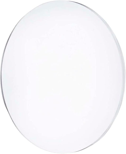 Marketing Holders Acrylic Round Sheet 6 Inch Clear Circle Flat for DIY Crafts 1/8" Thick Wall Safer Light Weight Plastic Center Piece Wedding Events