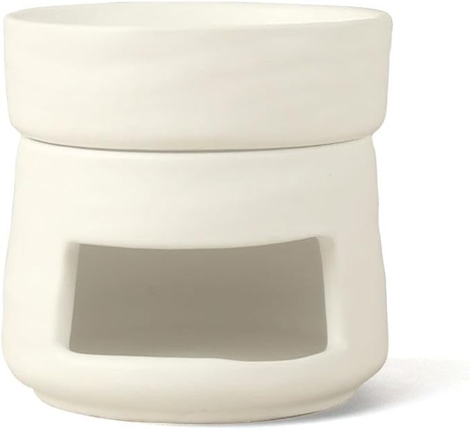 Ceramic Essential Oil Burner Tealight Candle Holder Decorative Aroma Diffuser Separable White