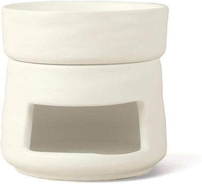 Ceramic Essential Oil Burner Tealight Candle Holder Decorative Aroma Diffuser Separable White