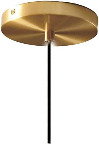 Spherical LED Clear Glass Hanging Light, Creative Single Pendant Light, Ceiling Light Base on E27 Gold Lamp Holder (20CM)