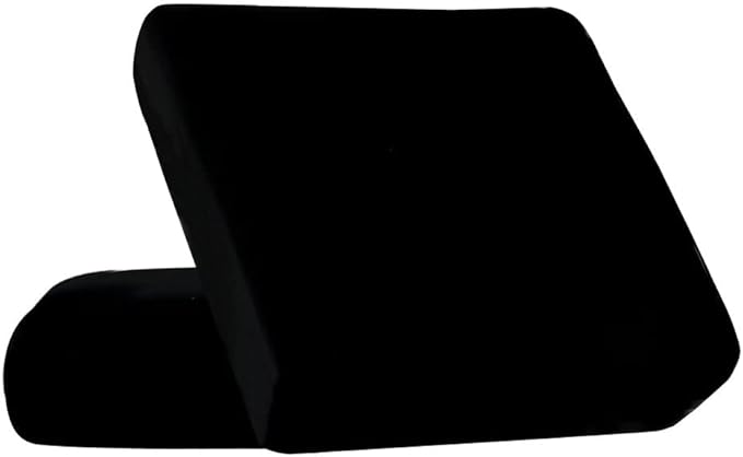 HOOBUY Waterproof Couch Cushion Cover 2Pieces Stretch Sofa Slipcovers Furniture Protector with Elastic Suitable for Loveseat,2 Seater Sofa (2, Black)