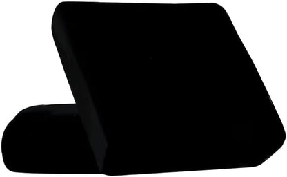 HOOBUY Waterproof Couch Cushion Cover 2Pieces Stretch Sofa Slipcovers Furniture Protector with Elastic Suitable for Loveseat,2 Seater Sofa (2, Black)