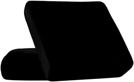 HOOBUY Waterproof Couch Cushion Cover 2Pieces Stretch Sofa Slipcovers Furniture Protector with Elastic Suitable for Loveseat,2 Seater Sofa (2, Black)