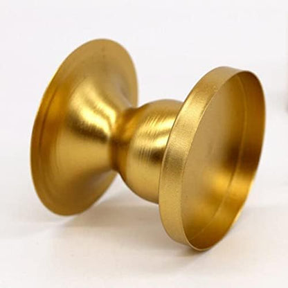 Gold Votive Candle Holders Brass Candlestick Holders Vintage Φ6cm/2.36in Pillar Candle Holder Tealight Holder for Table Centerpiece Wedding Christmas Birthday Party Decoration