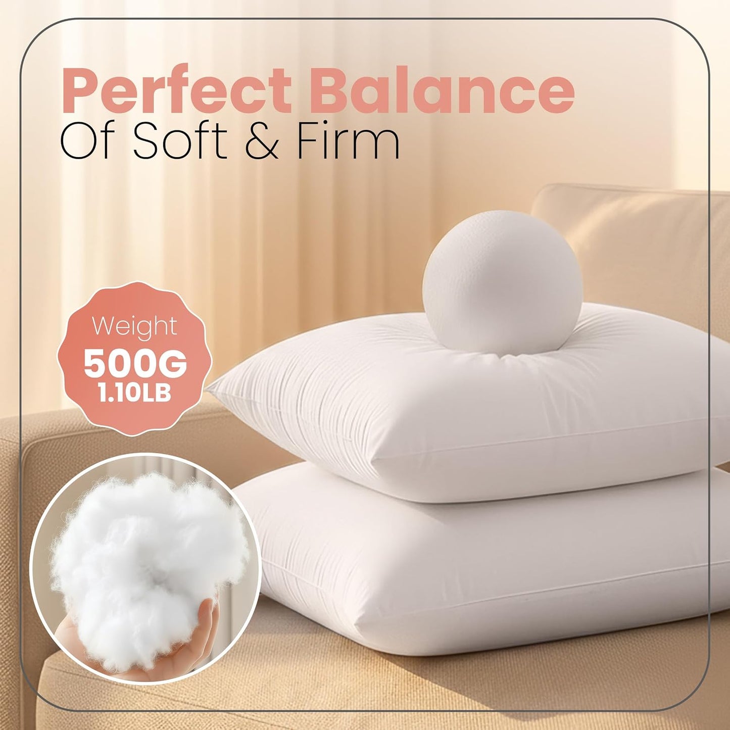 Utopia Bedding Throw Pillow Inserts 18x18 – Set of 2 | White