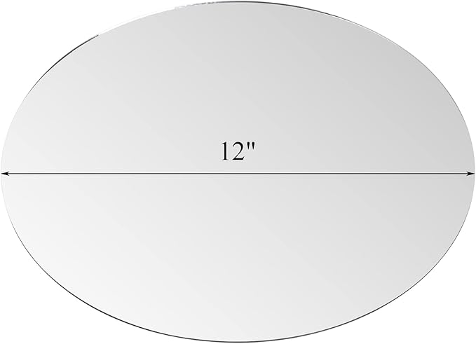 Suwimut Set of 12 Round Mirrors for Centerpieces, 12 Inch Glass Mirrors Candle Plate Circle Mirror Trays Large Glass Mirror Tiles for Table Centerpieces, Wedding, Party Decorations, Crafts, Wall Decor