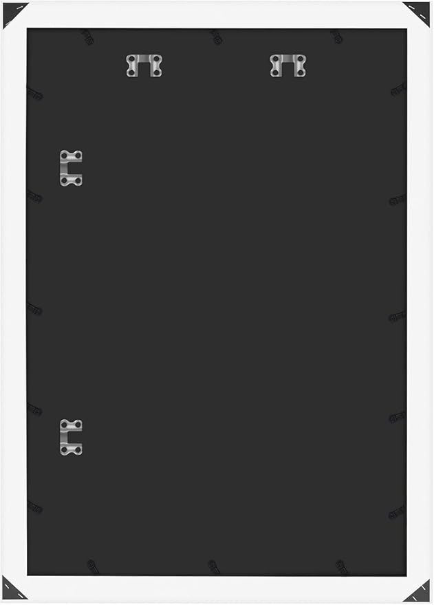 Americanflat 20x30 Poster Frame with Polished Plexiglass - White Picture Frame - Wide Photo Frames Made of Engineered Wood for Vertical or Horizontal Wall Display - Epic Collection - White