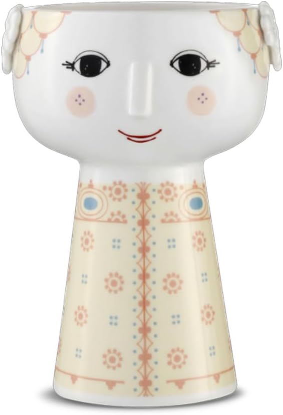 Bjørn Wiinblad Eva Vase – Soft Yellow, 5.9" H | Gift Box Included