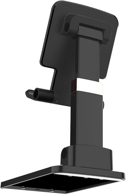 Desk Phone Stand, Heavy Duty Foldable Aluminum Mobile Holder with Rotating Base, Stable Anti-Slip Phone Stand Compatible with iPhone 17 16 15 14 13 Pro Max, Samsung Galaxy & All Smartphones