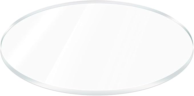 Marketing Holders Clear Acrylic Round 14" DIY Blank 1/8" Thick See Through Tile for Window Glass Replacement in RVs Motorhomes and Boats