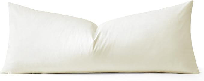 Artscope Luxury Velvet Lumbar Pillow Cover Super Soft Decorative Rectangle Throw Pillow Covers Case Cushion Covers for Sofa Couch Bedroom Car Decor 14x36 Inch Cream White