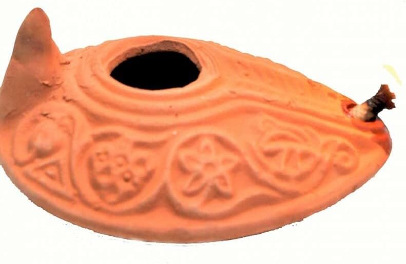 Biblical Replica HERODIAN OIL LAMP from Israel