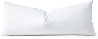 Artscope Luxury Velvet Lumbar Pillow Cover Super Soft Decorative Rectangle Pillowcases Soft Solid Cushion Cases for Couch Sofa Bedroom Car Decor 14x36 Inch White