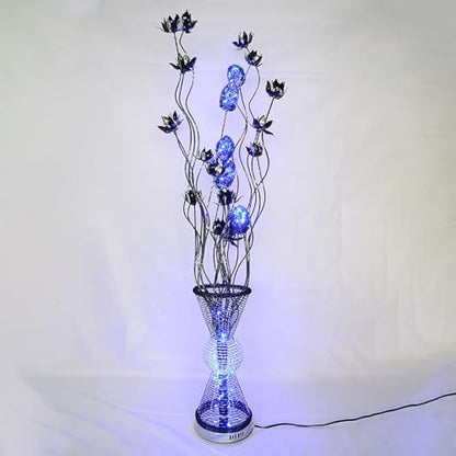 Nordic Modern Flower Floor Lamp Fashion Art Living Room Sofa Bedroom Wedding LED Originality Decorative Standing Light (Style 20)