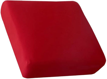 HOOBUY Waterproof Couch Cushion Cover 1pc Stretch Sofa Slipcovers Furniture Protector with Elastic Suitable for Armchair, Loveseat,3&4 Seater Sofa (1, Red)