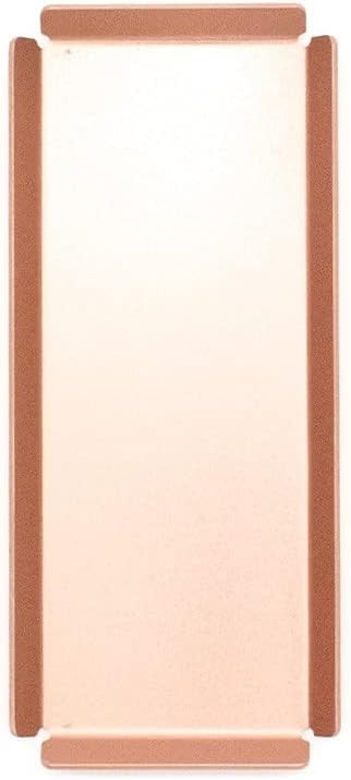 Aluminum Organizer Tray for Desk & Entryway - Minimalist Metal Catchall for Keys, Jewelry, Wallet | A7 Tall, Pink Gold | by PROGETTO2.70