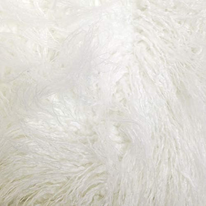 SAFAVIEH Faux Sheep Skin Collection 2' x 3' Ivory FSS117A Silken Glam 2.35-inch Thick Accent Rug
