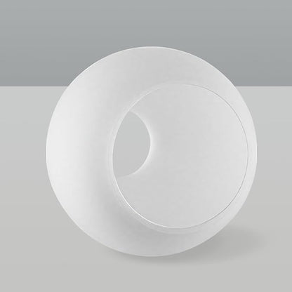 Diameter 9.84 Inch, Height 8.46 Inch,E26 Base 1-5/8 Inch Fitter,Double Hole White Glass Spherical Lampshade For Pendant lLmps And Floor Lamps