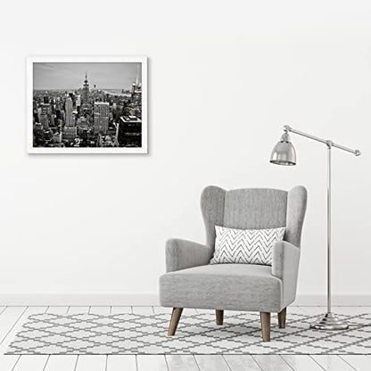 Americanflat 18x24 Poster Frame in White - Composite Wood with Polished Plexiglass - Horizontal and Vertical Formats for Wall with Included Hanging Hardware