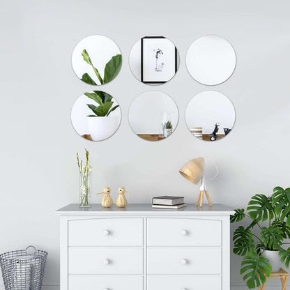 Efavormart 12" Round Glass Mirror Wedding Party Table Decorations Centerpieces - 4 PCS