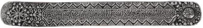 Hosley Antique Silver Aluminium Incense Holders. Set of 1, Each 9.5-Inch-Long Holder, Rich Antique Silver Finish Adding Rustic Charm to Any Room, Perfect for Home Ambiance and Décor