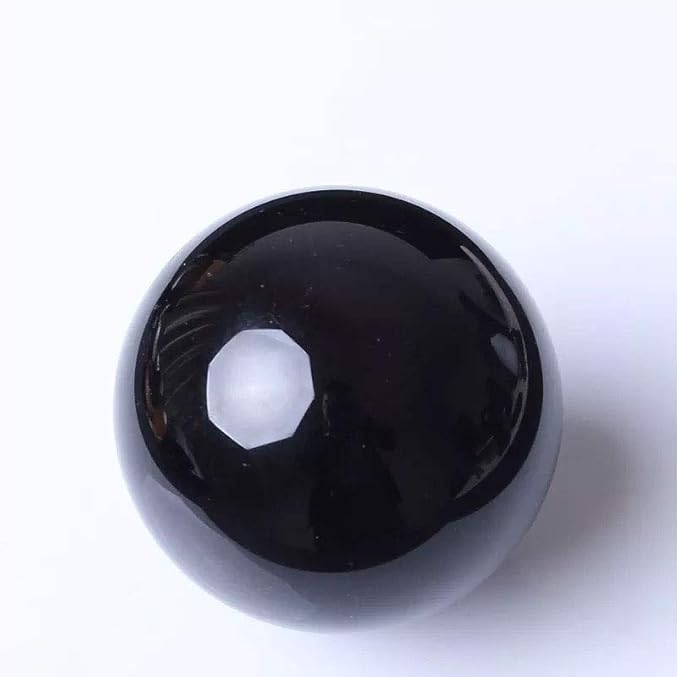 Natural Black Obsidian Healing Crystal Gemstone Sphere Ball for Reiki Balancing Meditation Energy Home and Office Decoration 50mm 200grams (5cm, Obisdian)