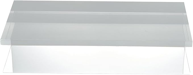 CiaoHER 2in Thickness Solid Acrylic Cube Display Block Clear Polished Pedestal Stand Riser Solid Base 2" x 5" x 10", 1 Pack
