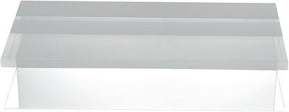 CiaoHER 2in Thickness Solid Acrylic Cube Display Block Clear Polished Pedestal Stand Riser Solid Base 2" x 5" x 10", 1 Pack
