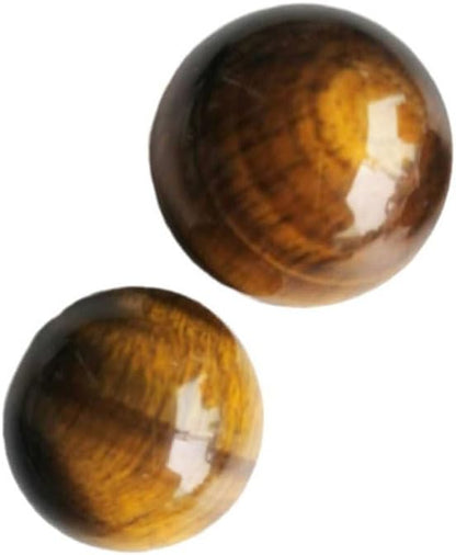 Natural Tiger's Eye Healing Crystal Gemstone Sphere Ball for Reiki Balancing Meditation Energy Home and Office Decoration (4.5-5cm, Tiger's Eye)