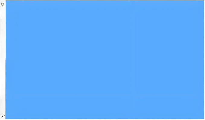 Solid Blue Flag 3x5 Ft Blank Blue Flags Vivid Color Double Stitched Plain Flag with Brass Grommets