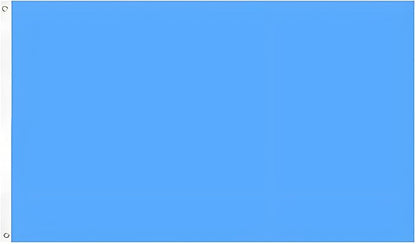 Solid Blue Flag 3x5 Ft Blank Blue Flags Vivid Color Double Stitched Plain Flag with Brass Grommets