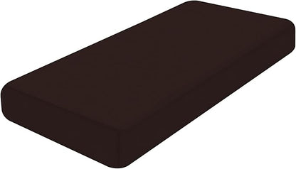Smiry Printed Couch Cushion Covers, Stretch Soft Couch Covers for Sofa, Washable Non-Slip Sofa Slipcover Furniture Protector for Indoor and Outdoor (Large, Chocolate)