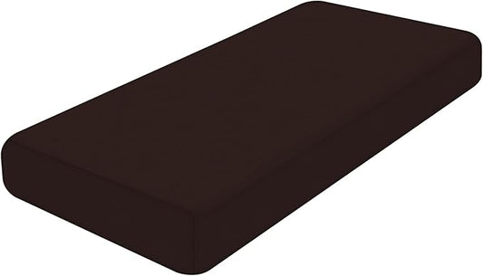 Smiry Printed Couch Cushion Covers, Stretch Soft Couch Covers for Sofa, Washable Non-Slip Sofa Slipcover Furniture Protector for Indoor and Outdoor (Large, Chocolate)