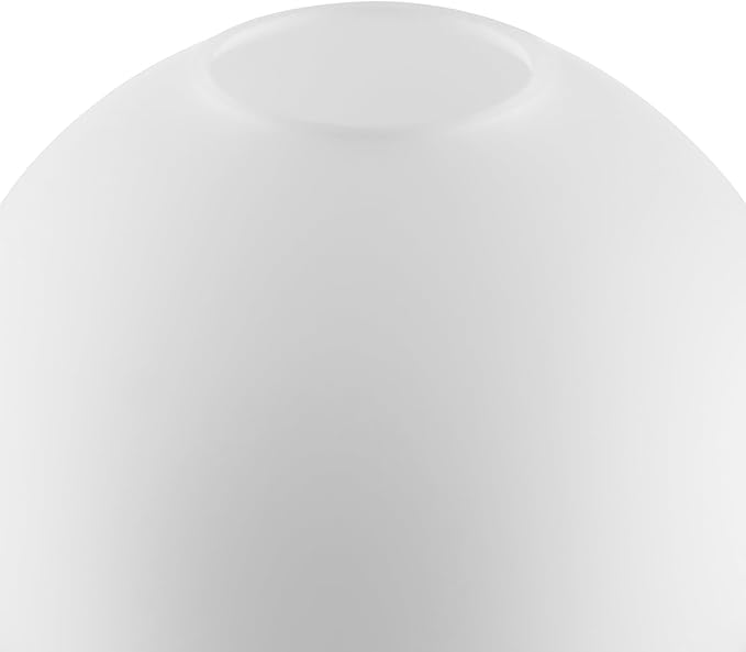 Diameter 9.84 Inch, Height 8.46 Inch,E26 Base 1-5/8 Inch Fitter,Double Hole White Glass Spherical Lampshade For Pendant lLmps And Floor Lamps
