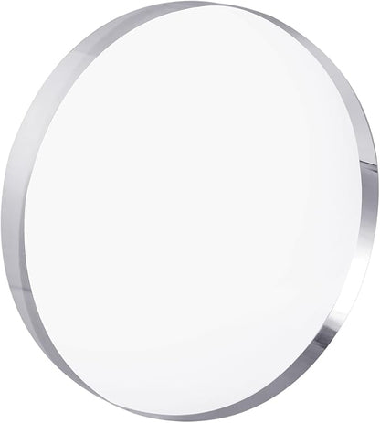 CiaoHER 1in Thickness 8in Diameter Acrylic Disc Display Block Clear Polished Round Pedestal Stand Riser 8" x 8" x 1", 1 Pack