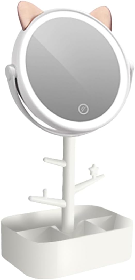 Smart Dimming Led Vanity Mirror High-Definition Lighted Makeup Tabletop
