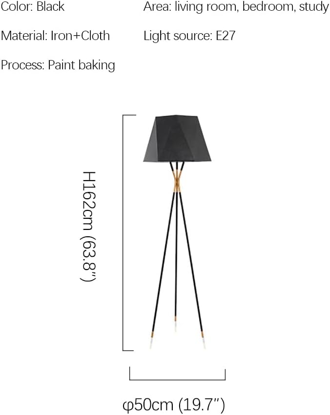 Nordic Modern Floor Lamp Fashion Luxury Family Iiving Room Bedroom Study Villa Hotel LED Creativity Decorative Standing Light (Style 76 H162CM)