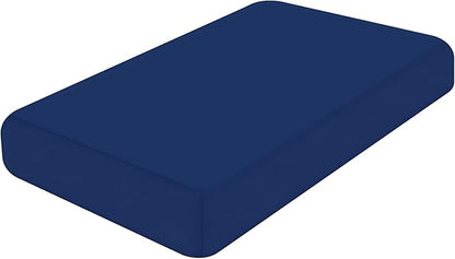 Smiry Printed Couch Cushion Covers, Stretch Soft Couch Covers for Sofa, Washable Non-Slip Sofa Slipcover Furniture Protector for Indoor and Outdoor (Medium, Navy)
