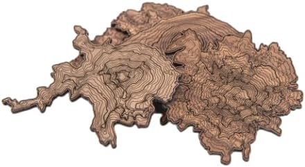 Pacific Northwest Wooden Coasters | Mt. Rainier, Mt. Hood, Mt. Baker, Mt. Bachelor and Mt. St. Helens | Coasters Made Using Real Walnut Wood in the USA [coasters]