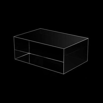 Clear Solid Acrylic Block - 6" x 4" x 2.36" All Diamond Polished Rectangle Clear Acrylic Cube for Display - Plexiglass Lucite Jewellery Block