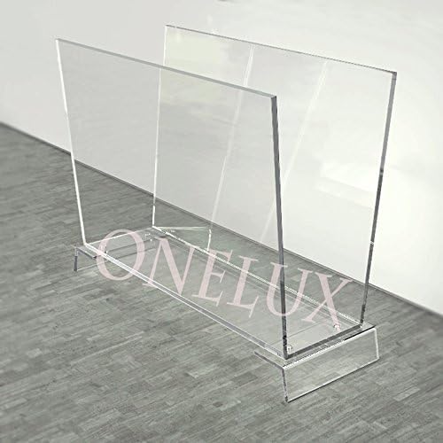 ONELUX Clear Acrylic Home use Acrylic Magazine/Newspaper/brochure Rack,Lucite Book Holder - KD Packed