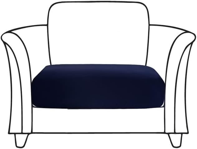 HOOBUY Waterproof Couch Cushion Cover 1pc Stretch Sofa Slipcovers Furniture Protector with Elastic Suitable for Armchair, Loveseat,3&4 Seater Sofa (1, Navy)