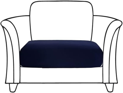 HOOBUY Waterproof Couch Cushion Cover 1pc Stretch Sofa Slipcovers Furniture Protector with Elastic Suitable for Armchair, Loveseat,3&4 Seater Sofa (1, Navy)