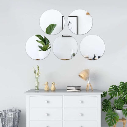 Efavormart 14" Round Glass Mirror Wedding Party Table Decorations Centerpieces - 4 PCS