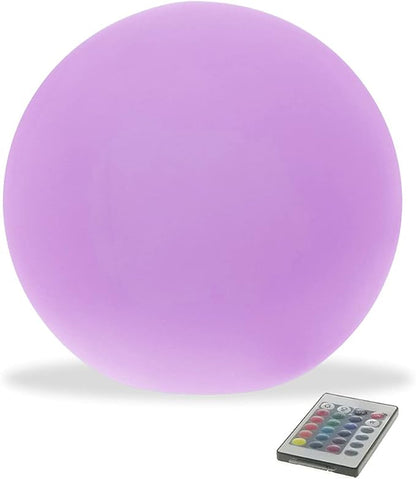 Modern Home LED Glowing Sphere w/Infrared Remote Control (12 inch)